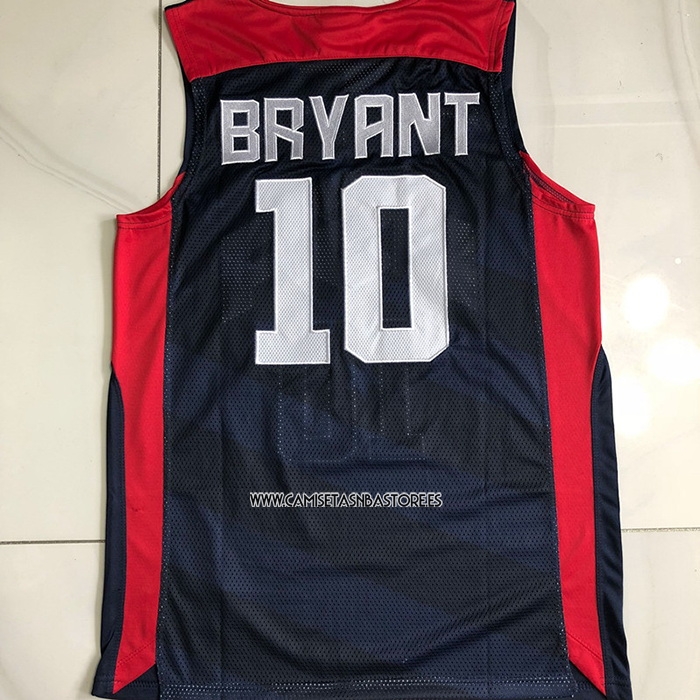 Kobe Bryant NO 10 Camiseta USA 2012 Azul